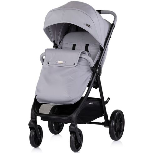 Carucior sport Chipolino Ultera cu husa picioare platinum, Culoare: Gri deschis, Model: sport - poza 2 - ExclusivMAG.ro