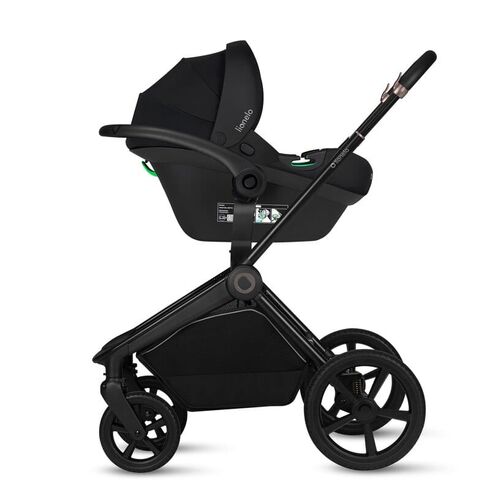 Carucior 3 in 1 Lionelo Freya, Cu landou si scoica ADAC, pana la 22 kg, 0 luni+, Negru, Culoare: Negru, Model: 3 in 1 - poza 14 - ExclusivMAG.ro