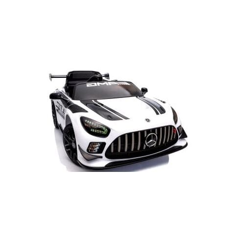 Masinuta electrica cu telecomanda MERCEDES GT3 EVO, varsta 1-5 ani, putere 90W - Alb, Culoare: Alb, Capacitate acumulator: 12V,poza 5