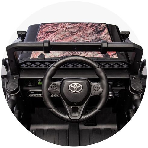 Masinuta electrica Chipolino Toyota FJ Cruiser cu roti EVA granite, Culoare: Multicolor, Capacitate acumulator: 12V - poza 9 - ExclusivMAG.ro