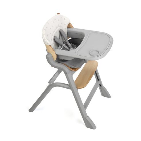 Scaun de masa multifunctional Noah, Jane, De la 6 luni la adult, Din lemn fag, Greutate maxima 100 Kg, Mist, Culoare: Gri - poza 2 - ExclusivMAG.ro