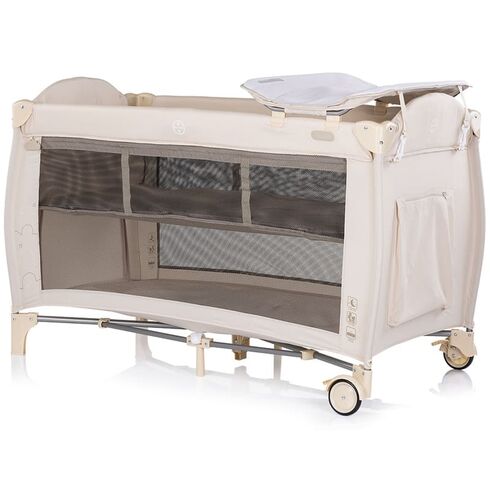 Patut pliabil Chipolino Bella cashmere, Culoare: Bej, Dimensiuni: 120x60 - poza 2 - ExclusivMAG.ro