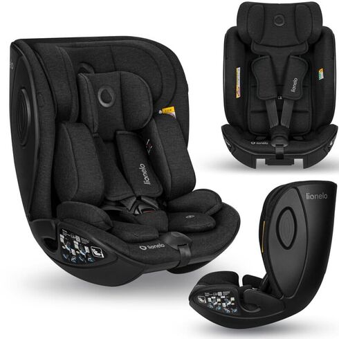 Scaun auto Lionelo Moxie Next i-Size, 40-105 cm, Conform cu R129, Negru, Culoare: Negru, Grupa: 0-18kg (0 luni - 4 ani) - poza 8 - ExclusivMAG.ro