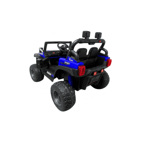 Masinuta electrica cu telecomanda Auto X16, varsta 1-5 ani, roti EVA, scaun din piele ECO, putere 90W, R-Sport - Albastru, Culoare: Albastru, Capacitate acumulator: 12V,poza 4