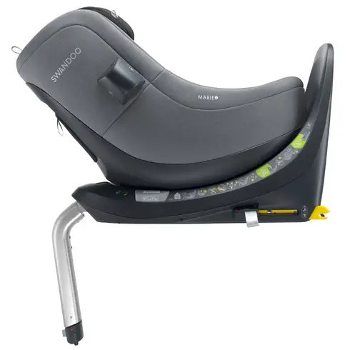 Scaun auto rotativ Swandoo Marie 5 i-Size Sesame Grey, Culoare: Gri/Negru, Grupa: 0-18kg (0 luni - 4 ani) - poza 4 - ExclusivMAG.ro