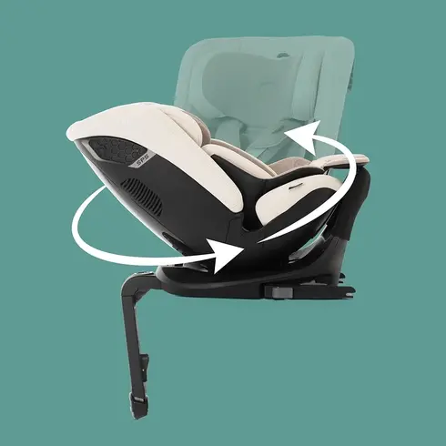 Scaun auto rotativ 360 Silver Cross Motion 2 All Size Almond, Culoare: Crem, Grupa: 0-36kg (0 luni - 12 ani) - poza 3 - ExclusivMAG.ro