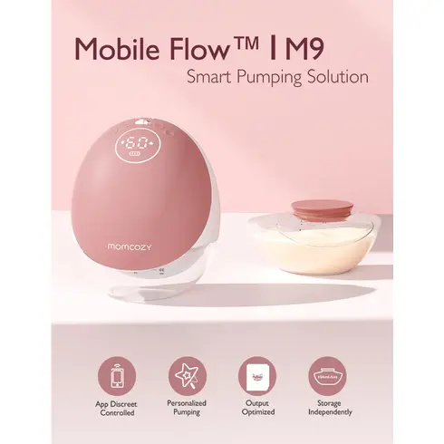 Pompa de san Momcozy Hands-free M9 Rosie - poza 10 - ExclusivMAG.ro