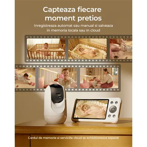 Video Monitor Momcozy Smart WiFi BM04 - poza 12 - ExclusivMAG.ro