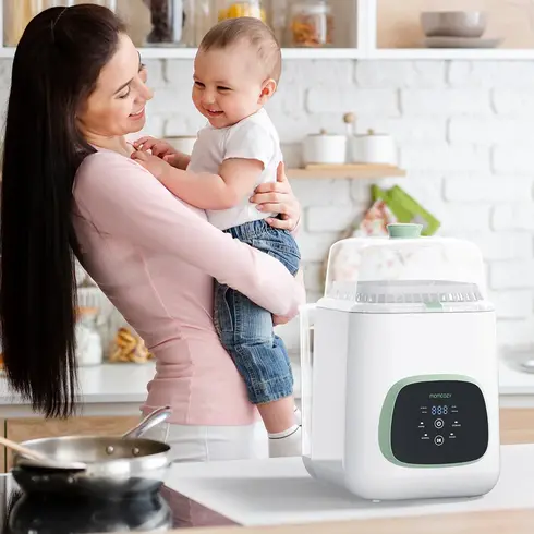 Masina de spalat si sterilizat biberoane Momcozy KleanPal Pro - poza 9 - ExclusivMAG.ro