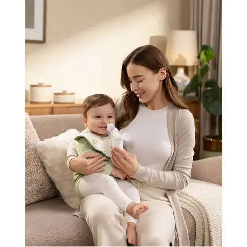 Aspirator nazal electric Momcozy BreezyClear 2 in 1, spray si aspirare - poza 3 - ExclusivMAG.ro