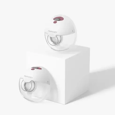 Pompa de san Momcozy Hands-free dubla M5 Red, Culoare: Rosu  - ExclusivMAG.ro
