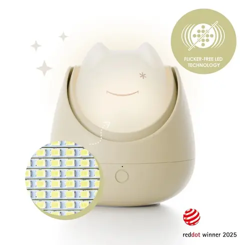 Lampa de veghe Nosiboo Zigg antrenor de somn pentru copii cu lumina rosie si temporizator Beige, Culoare: Bej - poza 9 - ExclusivMAG.ro