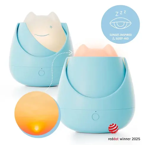 Lampa de veghe Nosiboo Zigg antrenor de somn pentru copii cu lumina rosie si temporizator Blue, Culoare: Blue - poza 5 - ExclusivMAG.ro