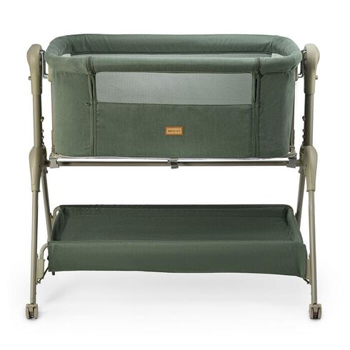 Patut co-sleeper ONINO HOLD.me, Sleepy Forest, Culoare: Verde inchis, Dimensiuni: 80x50 - poza 3 - ExclusivMAG.ro