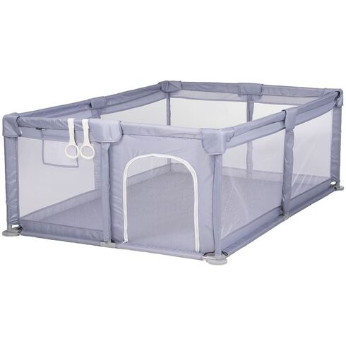 Tarc de joaca Chipolino Lotus 180x120 cm grey, Culoare: Gri, Dimensiuni: 180x120  - ExclusivMAG.ro