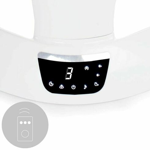 Balansoar electric Jane Moon, Cu 5 trepte de viteza, 12 melodii si 5 sunete ale naturii, Mist, Culoare: Gri - poza 4 - ExclusivMAG.ro