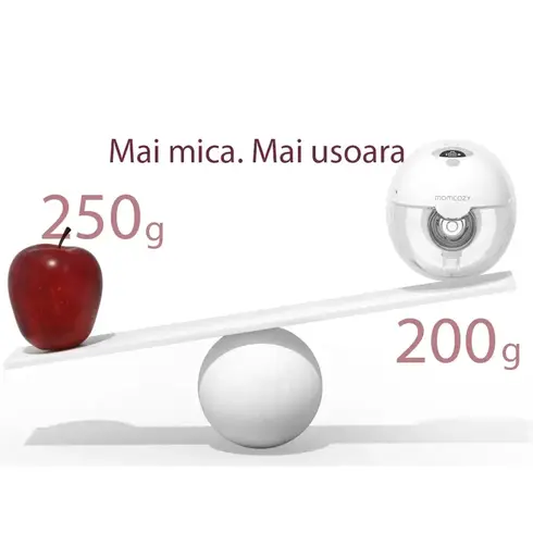 Pompa de san Momcozy Hands-free dubla M5 Red, Culoare: Rosu - poza 10 - ExclusivMAG.ro