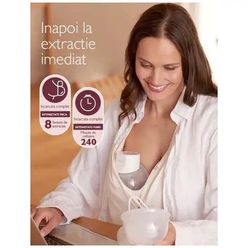 Pompa de san Momcozy Hands-free dubla S12 Pro White, Culoare: Alb - poza 7 - ExclusivMAG.ro
