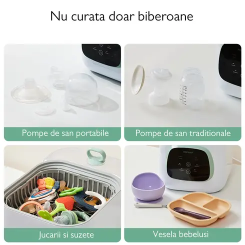 Masina de spalat si sterilizat biberoane Momcozy KleanPal Pro - poza 11 - ExclusivMAG.ro