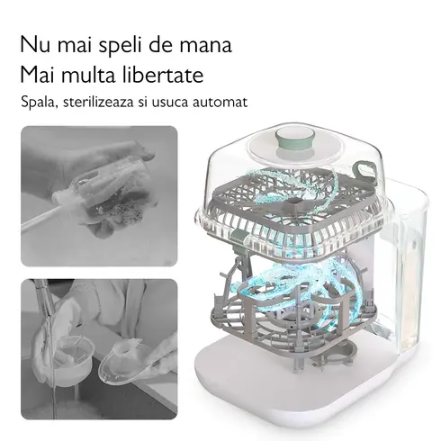 Masina de spalat si sterilizat biberoane Momcozy KleanPal Pro - poza 12 - ExclusivMAG.ro
