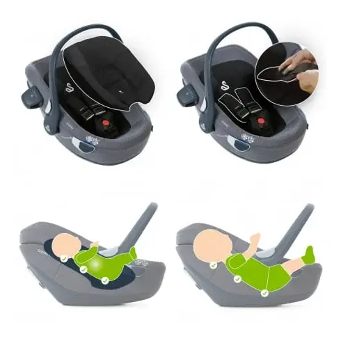 Scoica auto Swandoo Albert i-Size 1.2 Blueberry, Culoare: Albastru, Grupa: 0-13kg (0 luni - 12 luni) - poza 4 - ExclusivMAG.ro