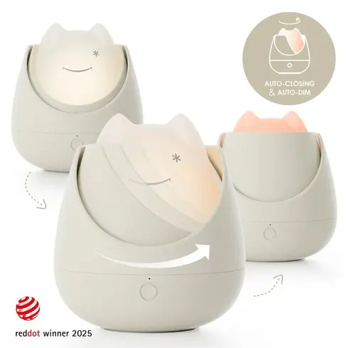 Lampa de veghe Nosiboo Zigg antrenor de somn pentru copii cu lumina rosie si temporizator Grey, Culoare: Gri - poza 2 - ExclusivMAG.ro