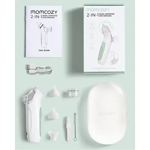 Aspirator nazal electric Momcozy BreezyClear 2 in 1, spray si aspirare - poza 4 - ExclusivMAG.ro