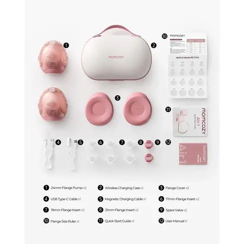 Pompa de san Momcozy Hands-free dubla Air 1 Ultra-Slim - poza 11 - ExclusivMAG.ro