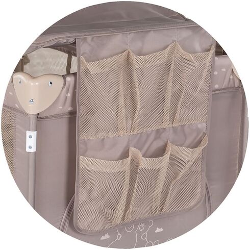 Patut pliabil Chipolino Palace latte, Culoare: Crem, Dimensiuni: 120x60 - poza 6 - ExclusivMAG.ro