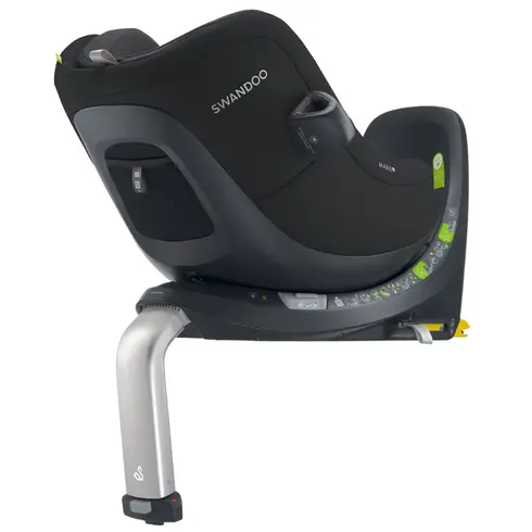 Scaun auto rotativ Swandoo Marie 5 i-Size Chia Black, Culoare: Negru, Grupa: 0-18kg (0 luni - 4 ani) - poza 4 - ExclusivMAG.ro