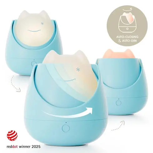 Lampa de veghe Nosiboo Zigg antrenor de somn pentru copii cu lumina rosie si temporizator Blue, Culoare: Blue - poza 2 - ExclusivMAG.ro