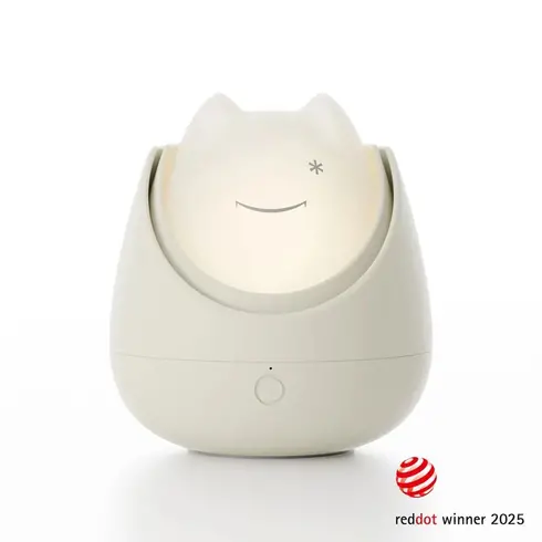 Lampa de veghe Nosiboo Zigg antrenor de somn pentru copii cu lumina rosie si temporizator Grey, Culoare: Gri  - ExclusivMAG.ro