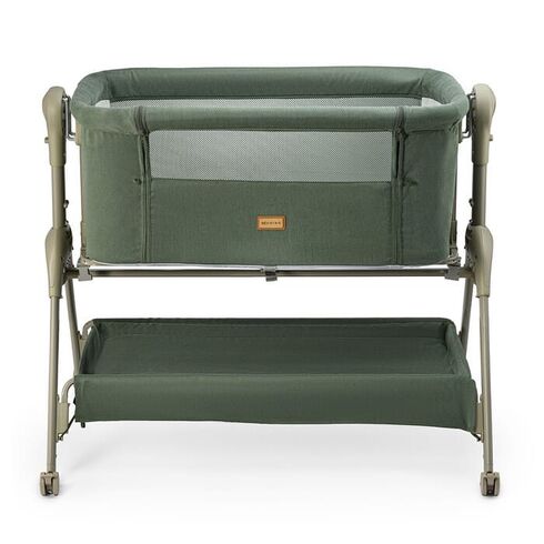 Patut co-sleeper ONINO HOLD.me, Sleepy Forest, Culoare: Verde inchis, Dimensiuni: 80x50 - poza 2 - ExclusivMAG.ro