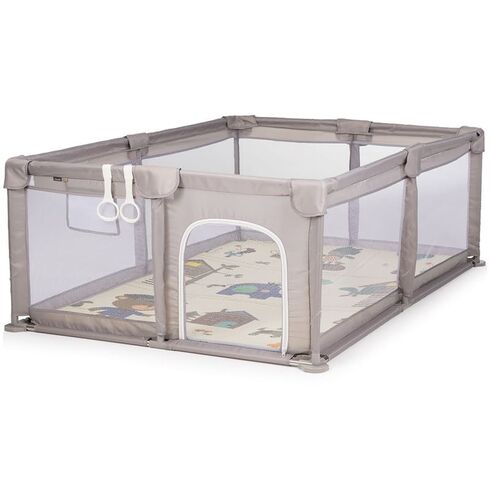 Tarc de joaca Chipolino Lotus 180x120 cm beige, Culoare: Bej, Dimensiuni: 180x120 - poza 2 - ExclusivMAG.ro