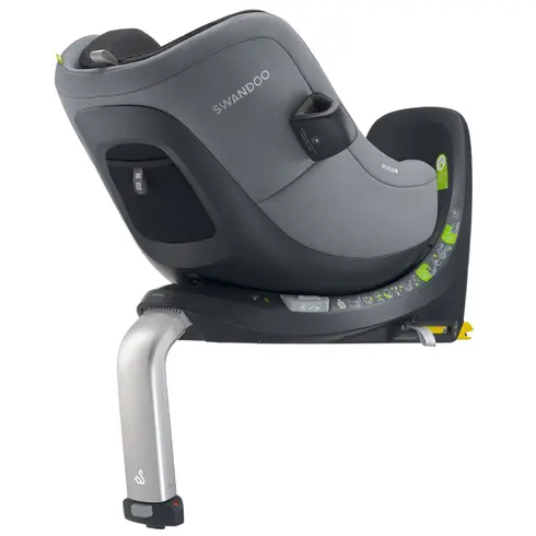 Scaun auto rotativ Swandoo Marie 5 i-Size Sesame Grey, Culoare: Gri/Negru, Grupa: 0-18kg (0 luni - 4 ani) - poza 3 - ExclusivMAG.ro