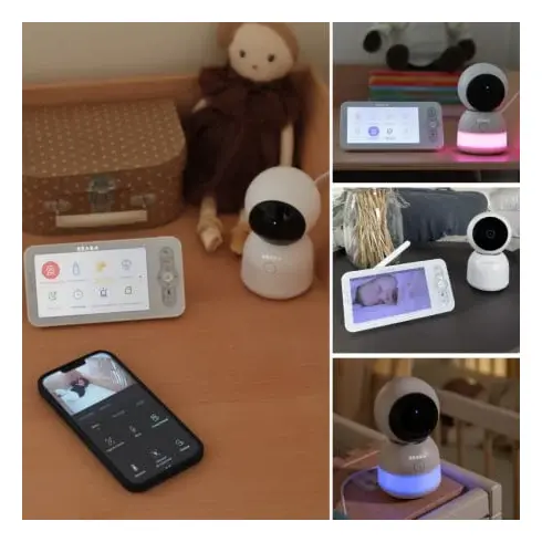 Video Monitor Digital cu lumina de veghe + Wi-Fi Beaba ZEN Night Light White - poza 4 - ExclusivMAG.ro