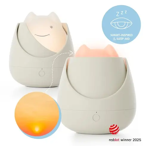 Lampa de veghe Nosiboo Zigg antrenor de somn pentru copii cu lumina rosie si temporizator Grey, Culoare: Gri - poza 4 - ExclusivMAG.ro