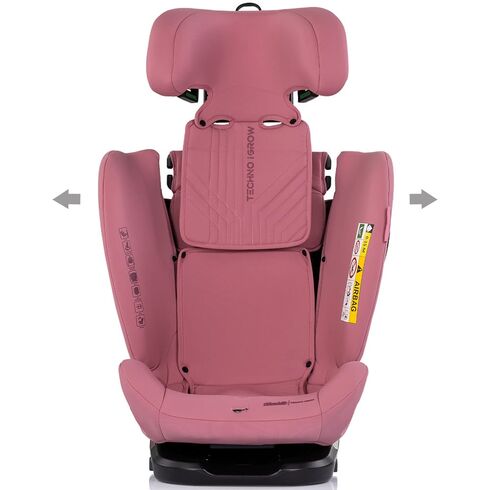 Scaun auto Chipolino Techno iGrow I-Size 40-150 cm cu sistem Isofix si sezut rotativ powder pink, Culoare: Roz, Grupa: 0-36kg (0 luni - 12 ani) - poza 4 - ExclusivMAG.ro