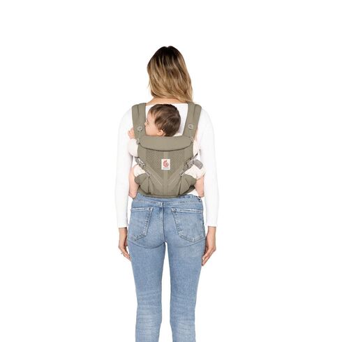 Marsupiu Ergobaby Omni 360, Mesh Soft Olive, Culoare: Verde - poza 3 - ExclusivMAG.ro