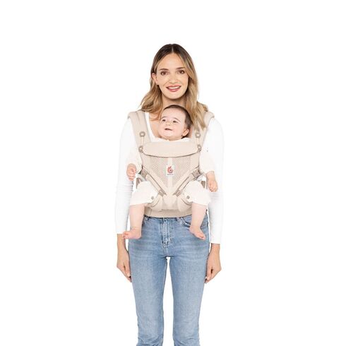 Marsupiu Ergobaby Omni 360, Mesh Natural Beige, Culoare: Bej - poza 3 - ExclusivMAG.ro