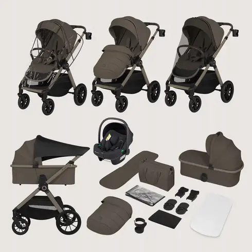 Carucior 3 in 1 Lionelo Layla - Bej Taupe, Culoare: Crem, Model: 3 in 1 - poza 3 - ExclusivMAG.ro
