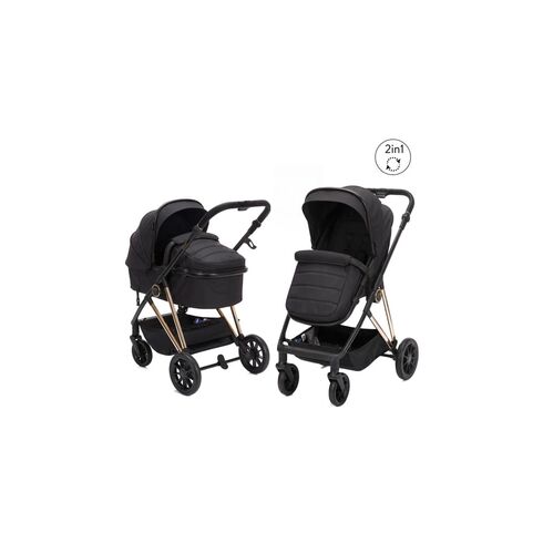 Carucior Fill Elix transformabil 2 in 1 Black Fillikid  - ExclusivMAG.ro