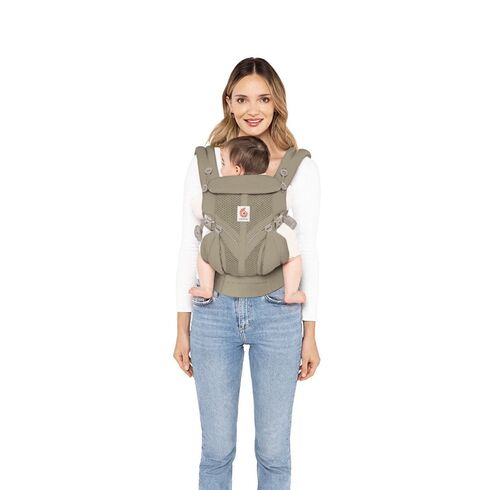 Marsupiu Ergobaby Omni 360, Mesh Soft Olive, Culoare: Verde - poza 5 - ExclusivMAG.ro