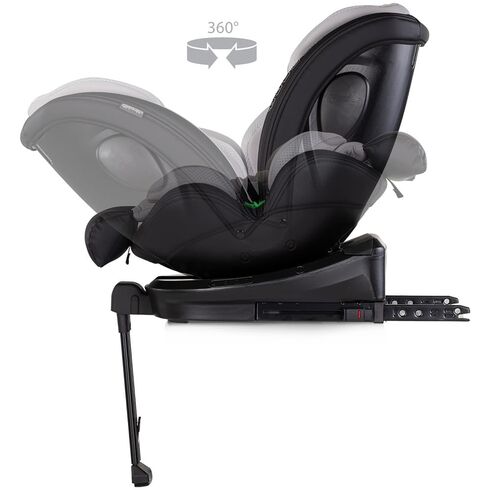 Scaun auto Chipolino Hypnotic Plus I-Size 40-150 cm cu sistem Isofix si sezut rotativ platinum, Culoare: Gri/Negru, Grupa: 0-36kg (0 luni - 12 ani) - poza 7 - ExclusivMAG.ro