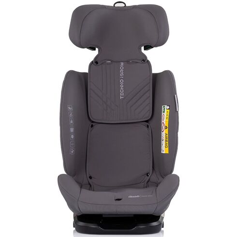 Scaun auto Chipolino Techno iGrow I-Size 40-150 cm cu sistem Isofix si sezut rotativ charcoal, Culoare: Gri, Grupa: 0-36kg (0 luni - 12 ani) - poza 3 - ExclusivMAG.ro