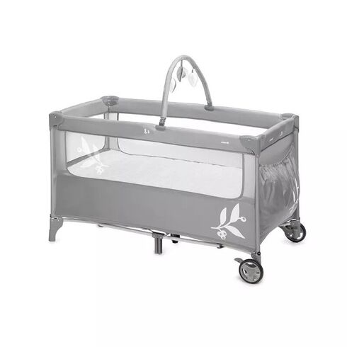 Patut pliant Jane Duo Level, Cu doua nivele - Mist, Culoare: Gri deschis, Dimensiuni: 120x60  - ExclusivMAG.ro
