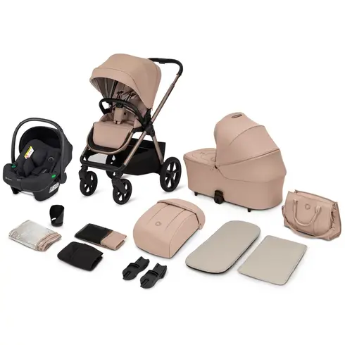 Carucior 3 in 1 Lionelo Carmine - Bej, Culoare: Bej, Model: 3 in 1 - poza 3 - ExclusivMAG.ro
