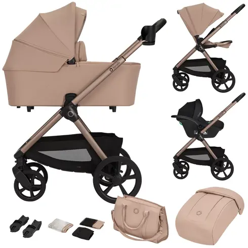 Carucior 3 in 1 Lionelo Carmine - Bej, Culoare: Bej, Model: 3 in 1 - poza 2 - ExclusivMAG.ro
