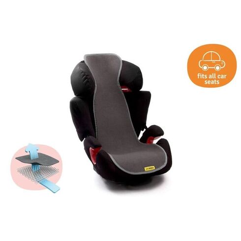 Protectie Antitranspiratie Scaun Auto GR 2-3 BBC Organic Anthracite Aeromoov, Culoare: Gri - poza 2 - ExclusivMAG.ro
