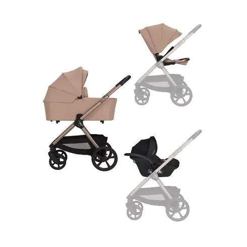 Carucior 3 in 1 Lionelo Carmine - Bej, Culoare: Bej, Model: 3 in 1 - poza 12 - ExclusivMAG.ro